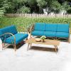 imageSmiry Printed Couch Cushion Covers Stretch Soft Couch Covers for Sofa Washable NonSlip Sofa Slipcover Furniture Protector for Indoor and Outdoor 3 Pack Dark GreyPeacock Blue