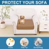 imageSmiry Printed Couch Cushion Covers Stretch Soft Couch Covers for Sofa Washable NonSlip Sofa Slipcover Furniture Protector for Indoor and Outdoor 3 Pack Dark GreyCamel