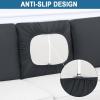 imageSmiry Printed Couch Cushion Covers Stretch Soft Couch Covers for Sofa Washable NonSlip Sofa Slipcover Furniture Protector for Indoor and Outdoor 3 Pack Dark GreyDark Grey