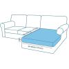 imageSmiry Printed Couch Cushion Covers Stretch Soft Couch Covers for Sofa Washable NonSlip Sofa Slipcover Furniture Protector for Indoor and Outdoor 3 Pack Dark GreyPeacock Blue