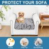 imageSmiry Printed Couch Cushion Covers Stretch Soft Couch Covers for Sofa Washable NonSlip Sofa Slipcover Furniture Protector for Indoor and Outdoor 3 Pack Dark GreyGrey and Black
