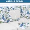 imageSmiry Printed Couch Cushion Covers Stretch Soft Couch Covers for Sofa Washable NonSlip Sofa Slipcover Furniture Protector for Indoor and Outdoor 3 Pack Dark GreyLight Green