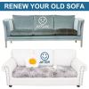 imageSmiry Printed Couch Cushion Covers Stretch Soft Couch Covers for Sofa Washable NonSlip Sofa Slipcover Furniture Protector for Indoor and Outdoor 3 Pack Dark GreyBrown and White