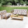 imageSmiry Printed Couch Cushion Covers Stretch Soft Couch Covers for Sofa Washable NonSlip Sofa Slipcover Furniture Protector for Indoor and Outdoor 3 Pack Dark GreyBeige