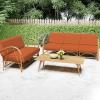 imageSmiry Printed Couch Cushion Covers Stretch Soft Couch Covers for Sofa Washable NonSlip Sofa Slipcover Furniture Protector for Indoor and Outdoor 3 Pack Dark GreyRust