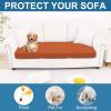 imageSmiry Printed Couch Cushion Covers Stretch Soft Couch Covers for Sofa Washable NonSlip Sofa Slipcover Furniture Protector for Indoor and Outdoor 3 Pack Dark GreyRust