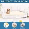 imageSmiry Printed Couch Cushion Covers Stretch Soft Couch Covers for Sofa Washable NonSlip Sofa Slipcover Furniture Protector for Indoor and Outdoor 3 Pack Dark GreyCream