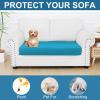 imageSmiry Printed Couch Cushion Covers Stretch Soft Couch Covers for Sofa Washable NonSlip Sofa Slipcover Furniture Protector for Indoor and Outdoor 3 Pack Dark GreyPeacock Blue