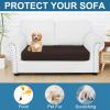 imageSmiry Printed Couch Cushion Covers Stretch Soft Couch Covers for Sofa Washable NonSlip Sofa Slipcover Furniture Protector for Indoor and Outdoor 3 Pack Dark GreyChocolate