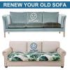 imageSmiry Printed Couch Cushion Covers Stretch Soft Couch Covers for Sofa Washable NonSlip Sofa Slipcover Furniture Protector for Indoor and Outdoor 3 Pack Dark GreyGreen