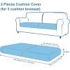 imageSmiry Printed Couch Cushion Covers Stretch Soft Couch Covers for Sofa Washable NonSlip Sofa Slipcover Furniture Protector for Indoor and Outdoor 3 Pack Dark GreyBrown and White