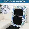 imageSmiry Printed Couch Cushion Covers Stretch Soft Couch Covers for Sofa Washable NonSlip Sofa Slipcover Furniture Protector for Indoor and Outdoor 3 Pack Dark GreyLight Green