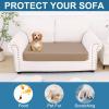 imageSmiry Printed Couch Cushion Covers Stretch Soft Couch Covers for Sofa Washable NonSlip Sofa Slipcover Furniture Protector for Indoor and Outdoor 3 Pack Dark GreyMocha