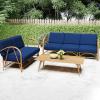 imageSmiry Printed Couch Cushion Covers Stretch Soft Couch Covers for Sofa Washable NonSlip Sofa Slipcover Furniture Protector for Indoor and Outdoor 3 Pack Dark GreyNavy