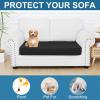 imageSmiry Printed Couch Cushion Covers Stretch Soft Couch Covers for Sofa Washable NonSlip Sofa Slipcover Furniture Protector for Indoor and Outdoor 3 Pack Dark GreyBlack