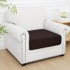 imageSmiry Printed Couch Cushion Covers Stretch Soft Couch Covers for Sofa Washable NonSlip Sofa Slipcover Furniture Protector for Indoor and Outdoor 3 Pack Dark GreyChocolate