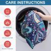 imageSmiry Printed Couch Cushion Covers Stretch Soft Couch Covers for Sofa Washable NonSlip Sofa Slipcover Furniture Protector for Indoor and Outdoor 3 Pack Dark GreyBlue Green