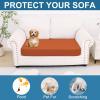 imageSmiry Printed Couch Cushion Covers Stretch Soft Couch Covers for Sofa Washable NonSlip Sofa Slipcover Furniture Protector for Indoor and Outdoor 3 Pack Dark GreyRust