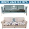 imageSmiry Printed Couch Cushion Covers Stretch Soft Couch Covers for Sofa Washable NonSlip Sofa Slipcover Furniture Protector for Indoor and Outdoor 3 Pack Dark GreyBeige