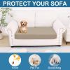 imageSmiry Printed Couch Cushion Covers Stretch Soft Couch Covers for Sofa Washable NonSlip Sofa Slipcover Furniture Protector for Indoor and Outdoor 3 Pack Dark GreyTaupe