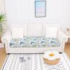imageSmiry Printed Couch Cushion Covers Stretch Soft Couch Covers for Sofa Washable NonSlip Sofa Slipcover Furniture Protector for Indoor and Outdoor 3 Pack Dark GreyLight Green