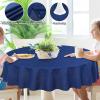 imageSmiry Rectangle Table Cloth Linen Textured Waterproof Spillproof AntiWrinkle Burlap Tablecloth Washable Decorative Fabric Table Cover for Dining Party Banquet 52 x 70 Inch BeigeIndigo