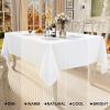 imageSmiry Rectangle Table Cloth Linen Textured Waterproof Spillproof AntiWrinkle Burlap Tablecloth Washable Decorative Fabric Table Cover for Dining Party Banquet 52 x 70 Inch BeigeWhite