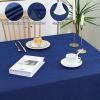 imageSmiry Rectangle Table Cloth Linen Textured Waterproof Spillproof AntiWrinkle Burlap Tablecloth Washable Decorative Fabric Table Cover for Dining Party Banquet 52 x 70 Inch BeigeIndigo