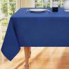 imageSmiry Rectangle Table Cloth Linen Textured Waterproof Spillproof AntiWrinkle Burlap Tablecloth Washable Decorative Fabric Table Cover for Dining Party Banquet 52 x 70 Inch BeigeIndigo