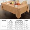 imageSmiry Rectangle Table Cloth Linen Textured Waterproof Spillproof AntiWrinkle Burlap Tablecloth Washable Decorative Fabric Table Cover for Dining Party Banquet 52 x 70 Inch BeigeAmber Bronze