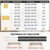 imageSmiry Rectangle Table Cloth Linen Textured Waterproof Spillproof AntiWrinkle Burlap Tablecloth Washable Decorative Fabric Table Cover for Dining Party Banquet 52 x 70 Inch BeigeIndigo