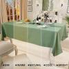 imageSmiry Rectangle Table Cloth Linen Textured Waterproof Spillproof AntiWrinkle Burlap Tablecloth Washable Decorative Fabric Table Cover for Dining Party Banquet 52 x 70 Inch BeigeSage Green