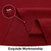 imageSmiry Rectangle Table Cloth Linen Textured Waterproof Spillproof AntiWrinkle Burlap Tablecloth Washable Decorative Fabric Table Cover for Dining Party Banquet 52 x 70 Inch BeigeRed
