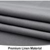 imageSmiry Rectangle Table Cloth Linen Textured Waterproof Spillproof AntiWrinkle Burlap Tablecloth Washable Decorative Fabric Table Cover for Dining Party Banquet 52 x 70 Inch BeigeGrey