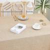imageSmiry Rectangle Table Cloth Linen Textured Waterproof Spillproof AntiWrinkle Burlap Tablecloth Washable Decorative Fabric Table Cover for Dining Party Banquet 52 x 70 Inch BeigeChampagne