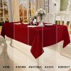 imageSmiry Rectangle Table Cloth Linen Textured Waterproof Spillproof AntiWrinkle Burlap Tablecloth Washable Decorative Fabric Table Cover for Dining Party Banquet 52 x 70 Inch BeigeRed