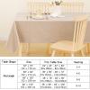 imageSmiry Rectangle Table Cloth Linen Textured Waterproof Spillproof AntiWrinkle Burlap Tablecloth Washable Decorative Fabric Table Cover for Dining Party Banquet 52 x 70 Inch BeigeChampagne