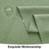 imageSmiry Rectangle Table Cloth Linen Textured Waterproof Spillproof AntiWrinkle Burlap Tablecloth Washable Decorative Fabric Table Cover for Dining Party Banquet 52 x 70 Inch BeigeSage Green
