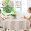 imageSmiry Rectangle Table Cloth Linen Textured Waterproof Spillproof AntiWrinkle Burlap Tablecloth Washable Decorative Fabric Table Cover for Dining Party Banquet 52 x 70 Inch BeigeTan