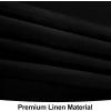imageSmiry Rectangle Table Cloth Linen Textured Waterproof Spillproof AntiWrinkle Burlap Tablecloth Washable Decorative Fabric Table Cover for Dining Party Banquet 52 x 70 Inch BeigeBlack
