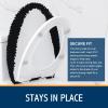 imageSmiry Soft Chenille Bathroom Toilet Lid Cover Machine Washable Covers 175x15 Fits Most Round Elongated and Oblong Lids Accessories Decor WhiteBlack