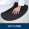 imageSmiry Soft Chenille Bathroom Toilet Lid Cover Machine Washable Covers 175x15 Fits Most Round Elongated and Oblong Lids Accessories Decor WhiteBlack
