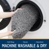 imageSmiry Soft Chenille Bathroom Toilet Lid Cover Machine Washable Covers 175x15 Fits Most Round Elongated and Oblong Lids Accessories Decor WhiteGray