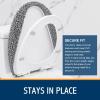 imageSmiry Soft Chenille Bathroom Toilet Lid Cover Machine Washable Covers 175x15 Fits Most Round Elongated and Oblong Lids Accessories Decor WhiteGray