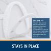 imageSmiry Soft Chenille Bathroom Toilet Lid Cover Machine Washable Covers 175x15 Fits Most Round Elongated and Oblong Lids Accessories Decor WhiteWhite