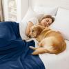 imageSmiry Waterproof Blanket Throw for Large Dogs Soft Reversible Dog Blanket for Sofa Couch Bed Washable Leakproof Sherpa Fleece Furniture Couch Cover Protector50quotx60quot GreyWhiteNavyWhite