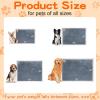 imageSmiry Waterproof Blanket Throw for Large Dogs Soft Reversible Dog Blanket for Sofa Couch Bed Washable Leakproof Sherpa Fleece Furniture Couch Cover Protector50quotx60quot GreyWhiteGreyWhite