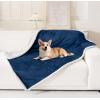 imageSmiry Waterproof Blanket Throw for Large Dogs Soft Reversible Dog Blanket for Sofa Couch Bed Washable Leakproof Sherpa Fleece Furniture Couch Cover Protector50quotx60quot GreyWhiteNavyWhite
