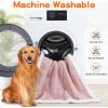 imageSmiry Waterproof Blanket Throw for Large Dogs Soft Reversible Dog Blanket for Sofa Couch Bed Washable Leakproof Sherpa Fleece Furniture Couch Cover Protector50quotx60quot GreyWhitePinkWhite