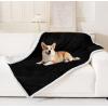 imageSmiry Waterproof Blanket Throw for Large Dogs Soft Reversible Dog Blanket for Sofa Couch Bed Washable Leakproof Sherpa Fleece Furniture Couch Cover Protector50quotx60quot GreyWhiteBlackWhite